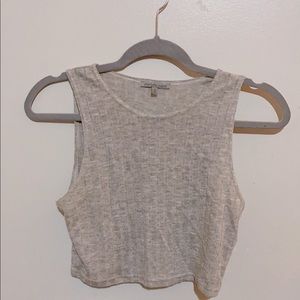 vintage gray crop top